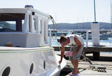 Careel Bay Marina paint services